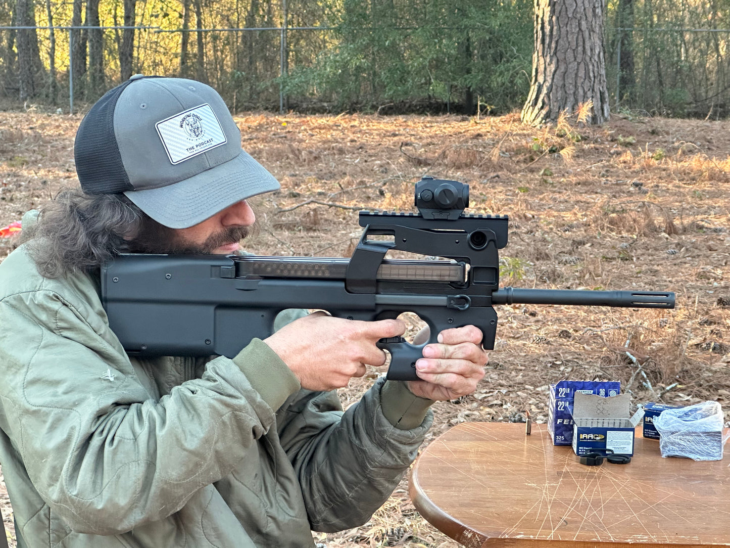 Working Dog and Whiskey Hat