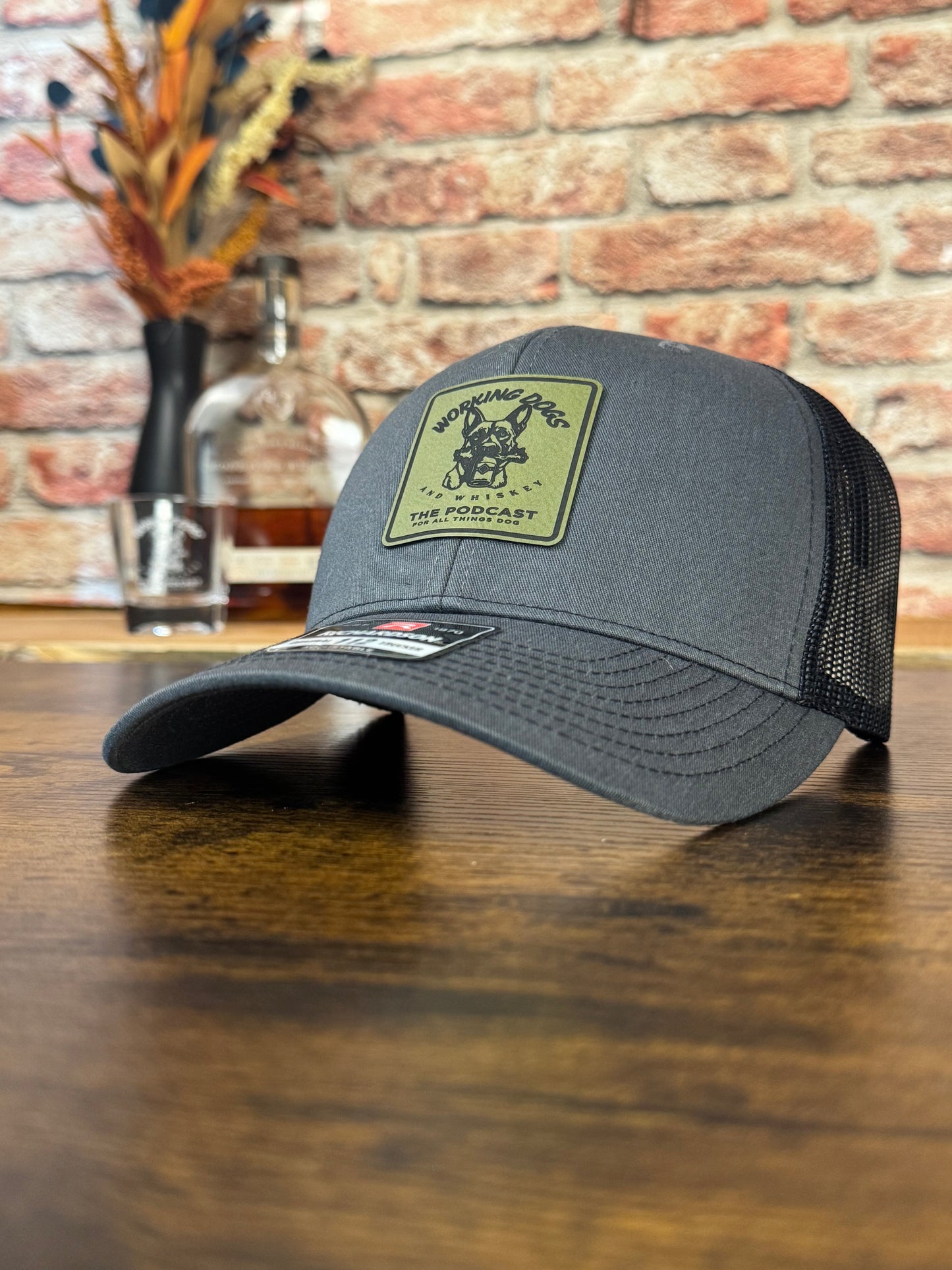 Working Dog and Whiskey Hat